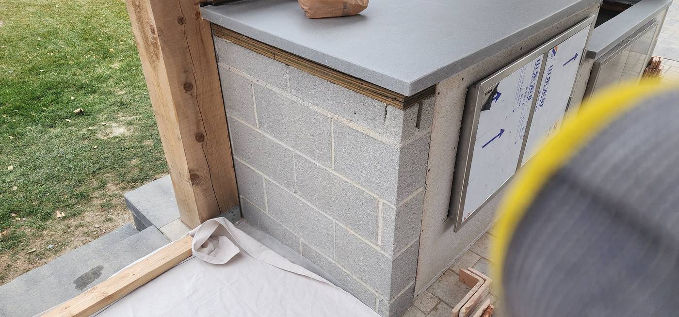 During: block core close-up