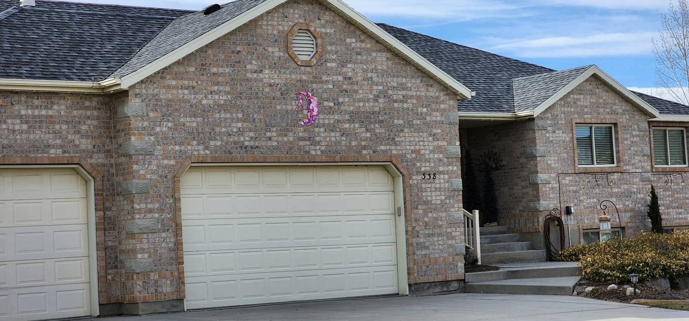 Brick rambler exterior
