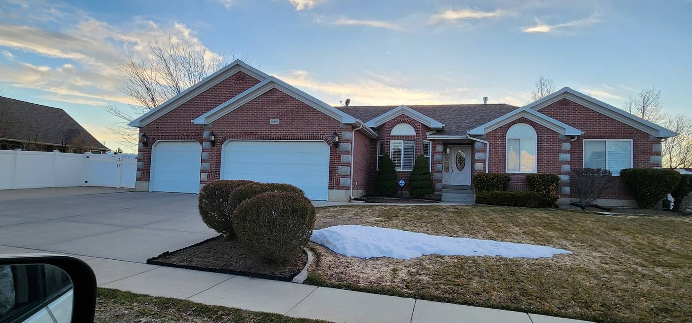 Brick rambler exterior