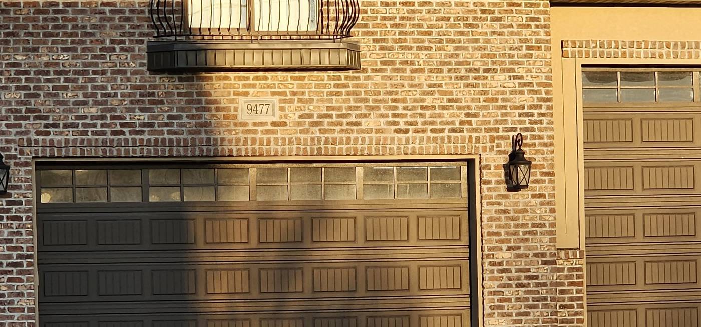 Brick home exterior detail