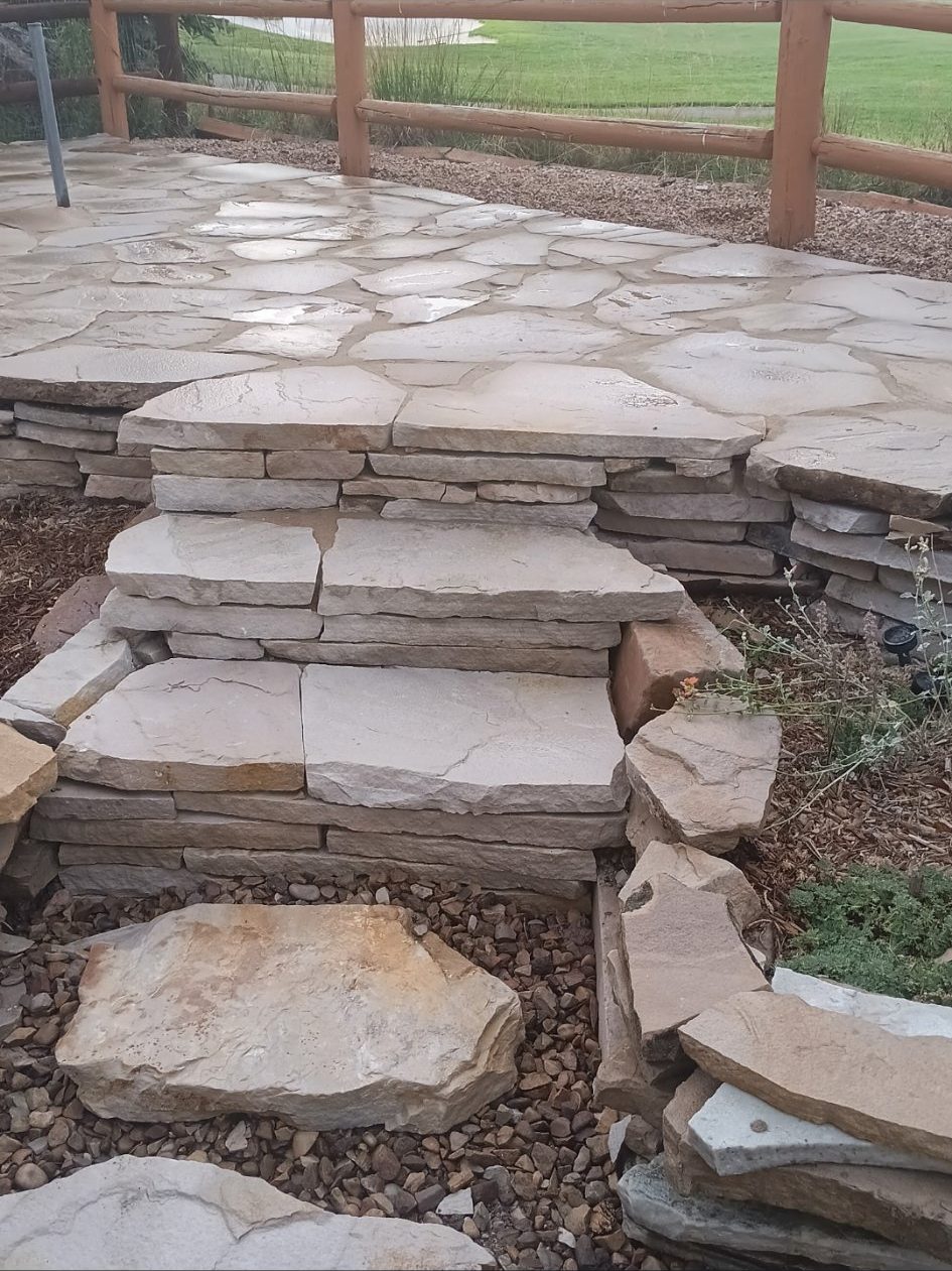 After: flagstone steps detail